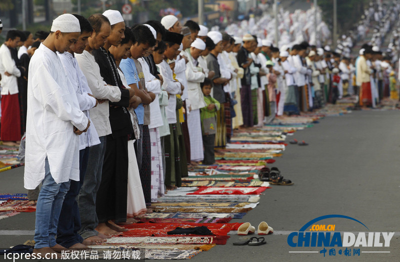迎開齋節(jié) 埃及兩男街頭上演速度與“基情”(圖)