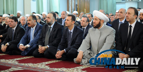 敘反對(duì)派稱攻擊總統(tǒng)車隊(duì) 官媒否認(rèn)遭襲（高清組圖）