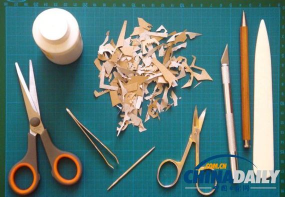 衛(wèi)生紙筒內(nèi)別有天地 法國(guó)藝術(shù)家紙筒內(nèi)打造精細(xì)小世界