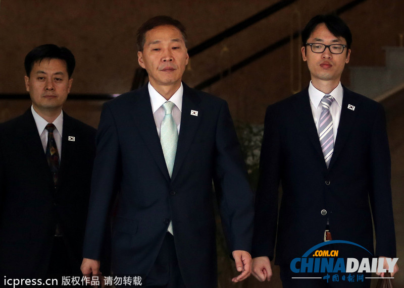 朝韓第七輪會(huì)談即將舉行 韓國代表團(tuán)啟程（組圖）