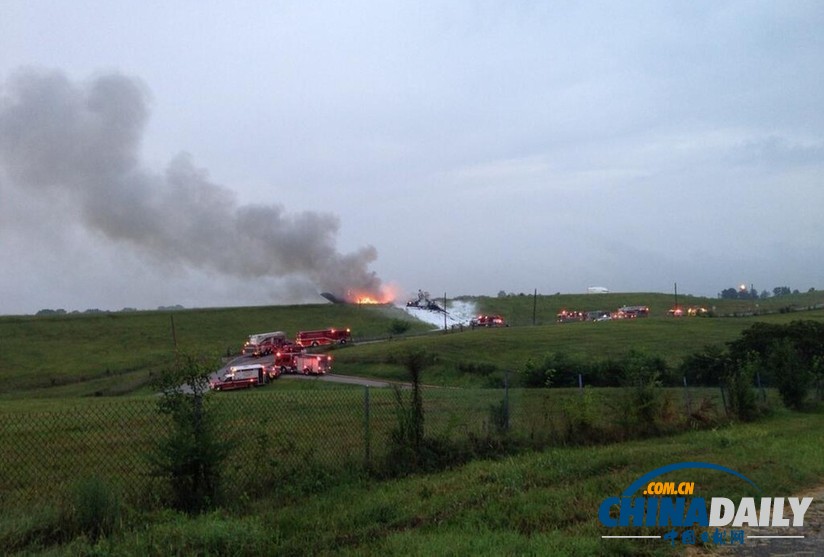 美國一貨運飛機墜毀 機長與副駕死亡地面無人傷亡