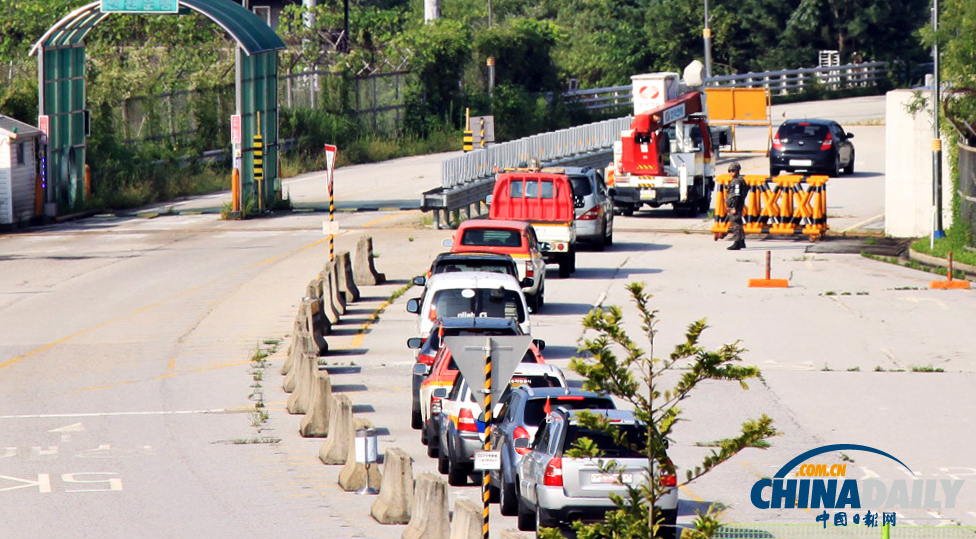 韓國(guó)派遣設(shè)備檢驗(yàn)小組重返開城工業(yè)園區(qū) 為重開做準(zhǔn)備（組圖）