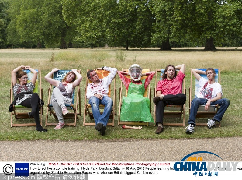 英國(guó)開設(shè)僵尸培訓(xùn)課程 教人們?nèi)绾巫鰡适ńM圖）