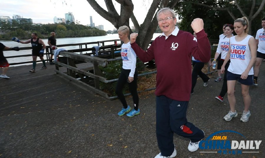 澳總理陸克文奔走拉票 “無視”街邊流浪者（組圖）