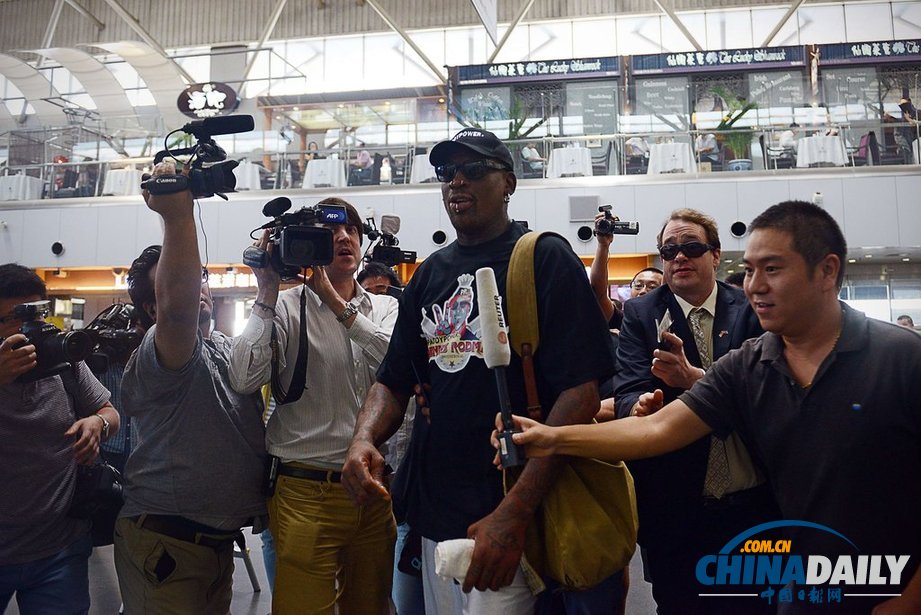 前NBA球星羅德曼抵達北京 將再赴朝鮮與“好友”金正恩會面