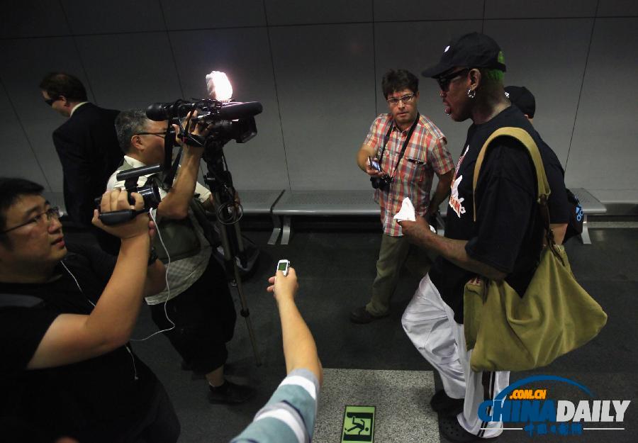 美國(guó)前NBA球星羅德曼抵達(dá)平壤 盼與金正恩共進(jìn)晚餐