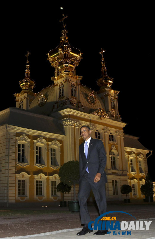 普京設(shè)晚宴款待G20領(lǐng)導(dǎo)人 奧巴馬“耍單”姍姍來(lái)遲（高清組圖）