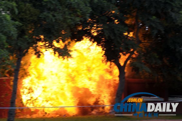 柬埔寨議會(huì)大廈外發(fā)現(xiàn)自制炸彈 當(dāng)局引爆處理