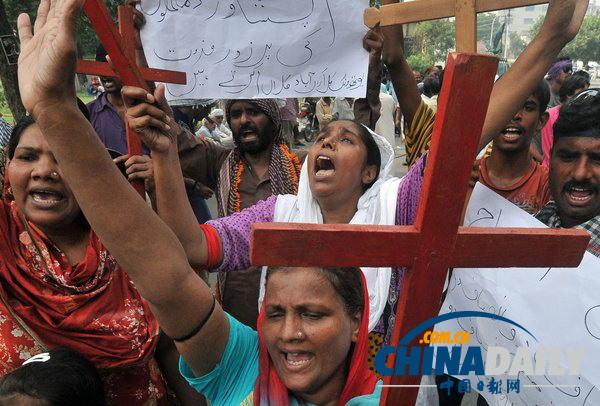 巴基斯坦基督教徒舉行全國(guó)示威 要求獲得人身保護(hù)