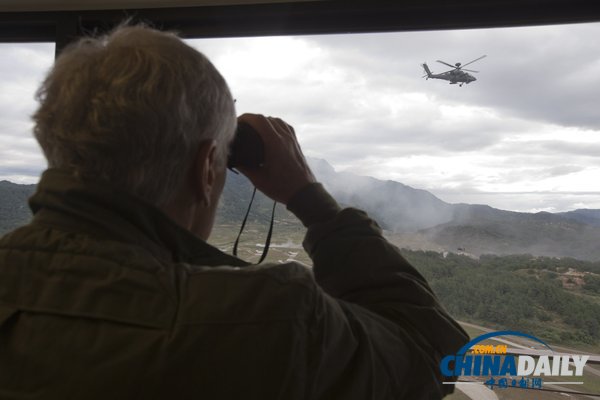 美國(guó)防長(zhǎng)哈格爾首訪韓國(guó) 訪問板門店（組圖）