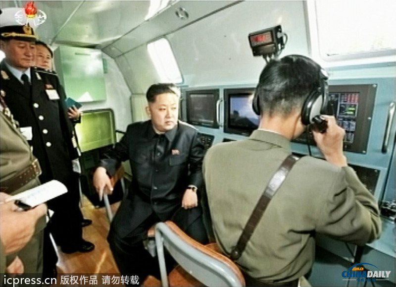 金正恩參觀朝鮮最新戰(zhàn)艦 指導機動演習