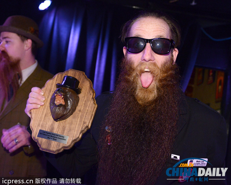 美國洛杉磯舉行胡子大賽 各式美髯超吸睛