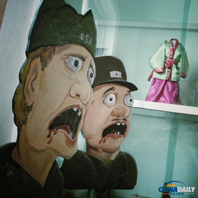 朝鮮社會民生眾生相 幼兒園內(nèi)美日大兵成扔投目標