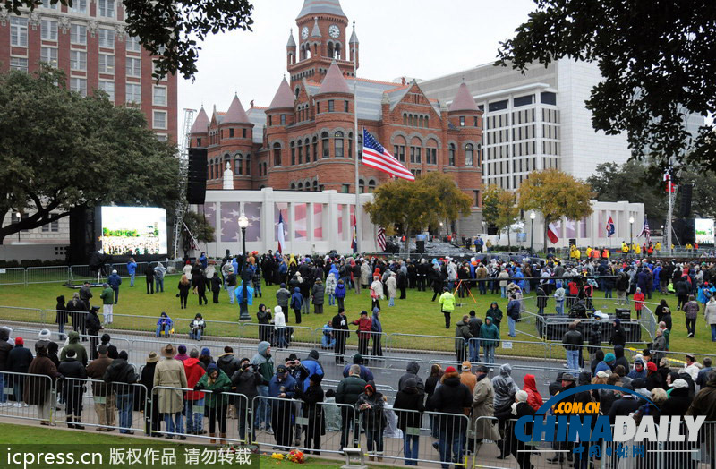 美國(guó)達(dá)拉斯首度大規(guī)模紀(jì)念肯尼迪遇刺50周年