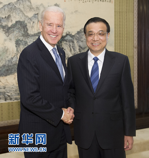 李克強：推動中美開展更廣范圍、更高水平的合作