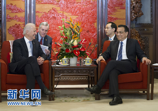 李克強：推動中美開展更廣范圍、更高水平的合作