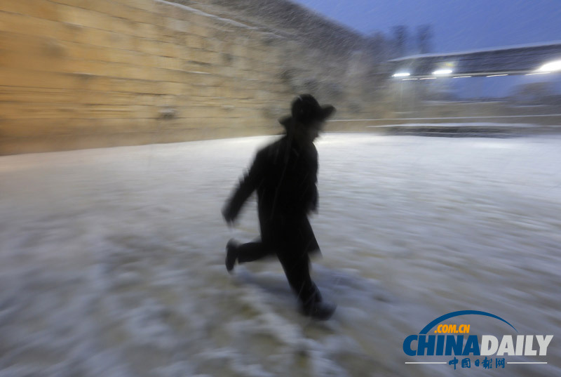 耶路撒冷遇罕見暴風雪 克里仍有望會見內(nèi)塔尼亞胡