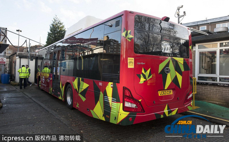 倫敦公交系統(tǒng)首度配置純電動(dòng)車 系中國比亞迪制造