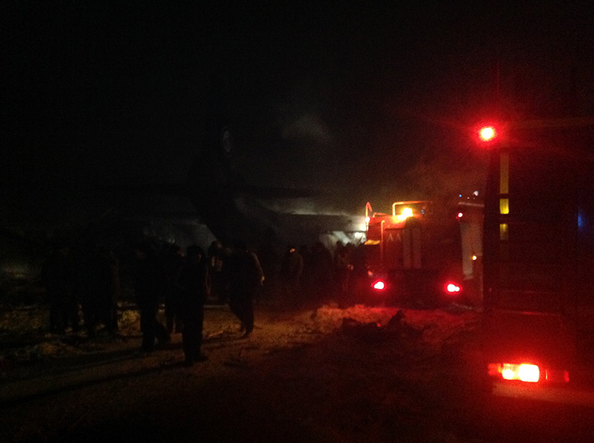 俄羅斯一運(yùn)輸機(jī)墜毀 機(jī)上9人全部遇難