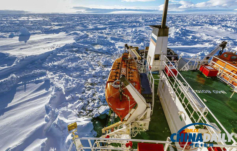 俄羅斯科考船受困南極 中國“雪龍”號緊急援救