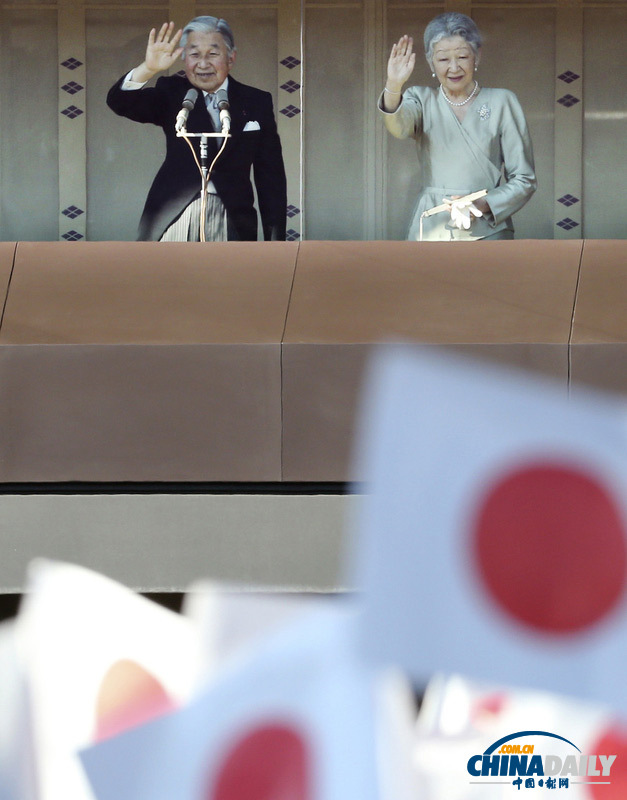 日本皇室接受民眾新年朝賀 天皇致辭期盼國(guó)泰民安