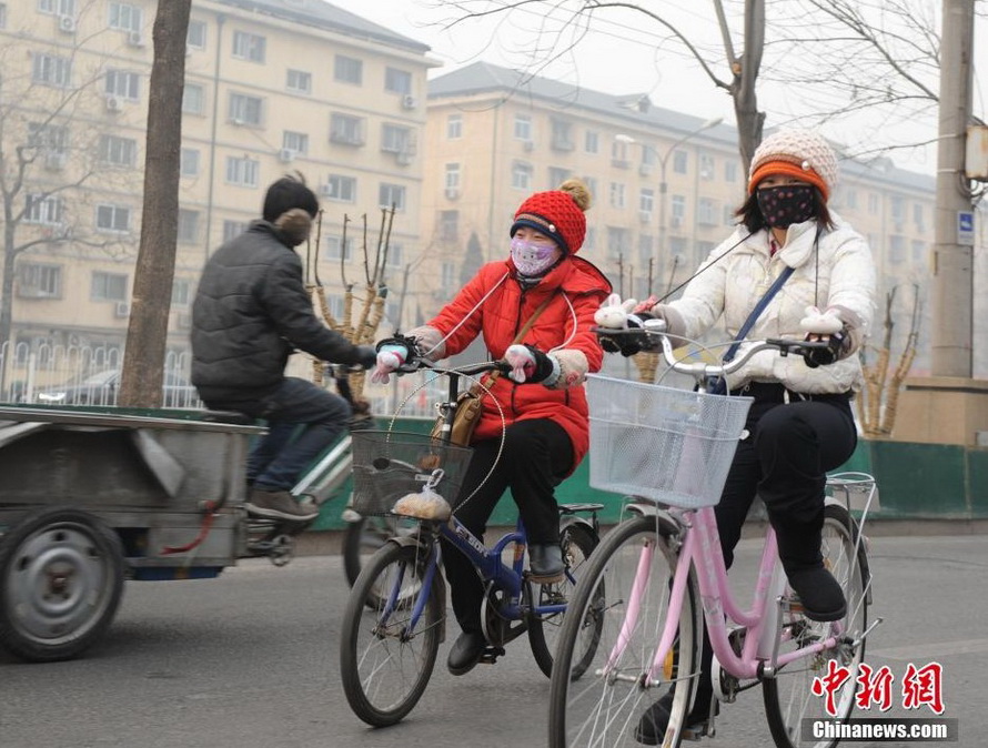 春運(yùn)首日北京遭遇霧霾天