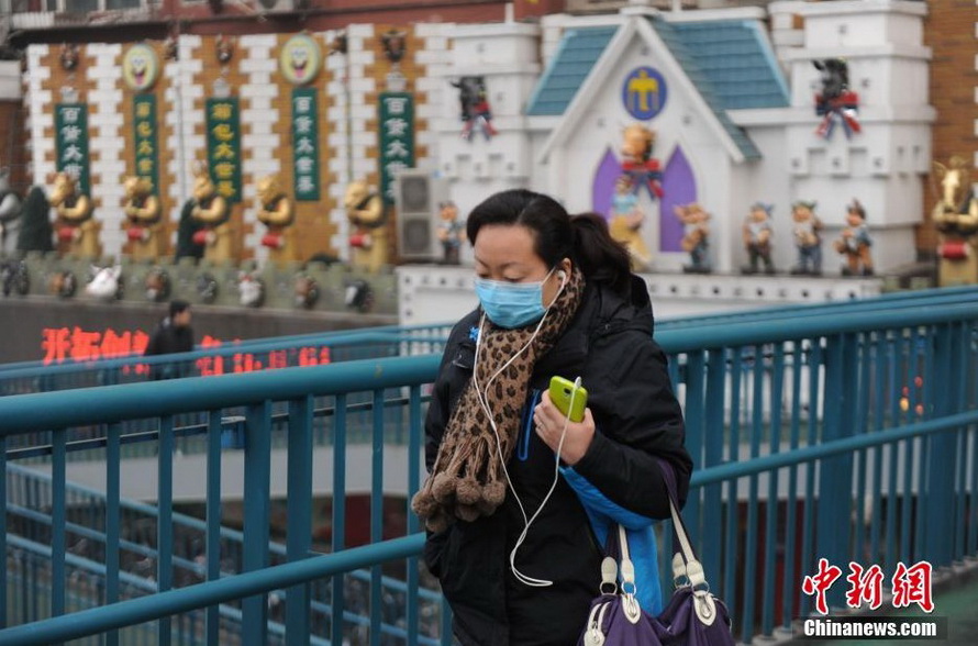 春運首日北京遭遇霧霾天