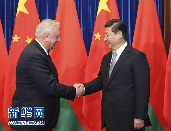 習(xí)近平會(huì)見白俄羅斯總理米亞斯尼科維奇