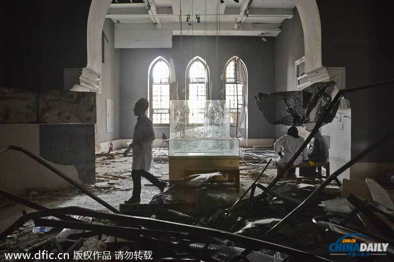 埃及開羅汽車炸彈襲擊致博物館大批文物損毀