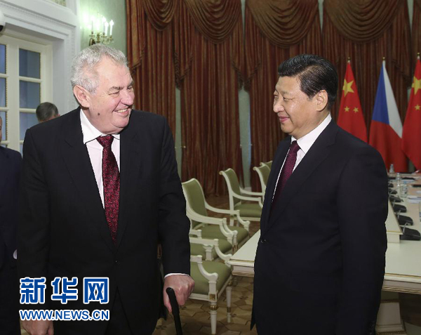 習(xí)近平會(huì)見(jiàn)捷克總統(tǒng)澤曼