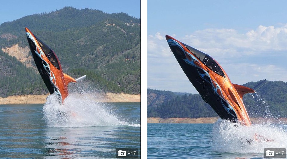 體驗躍出水面快感！美商家用戰(zhàn)機改裝“機械鯊魚”