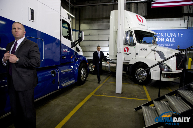 奧巴馬車庫(kù)演講 要求降低美國(guó)卡車油耗節(jié)約能源