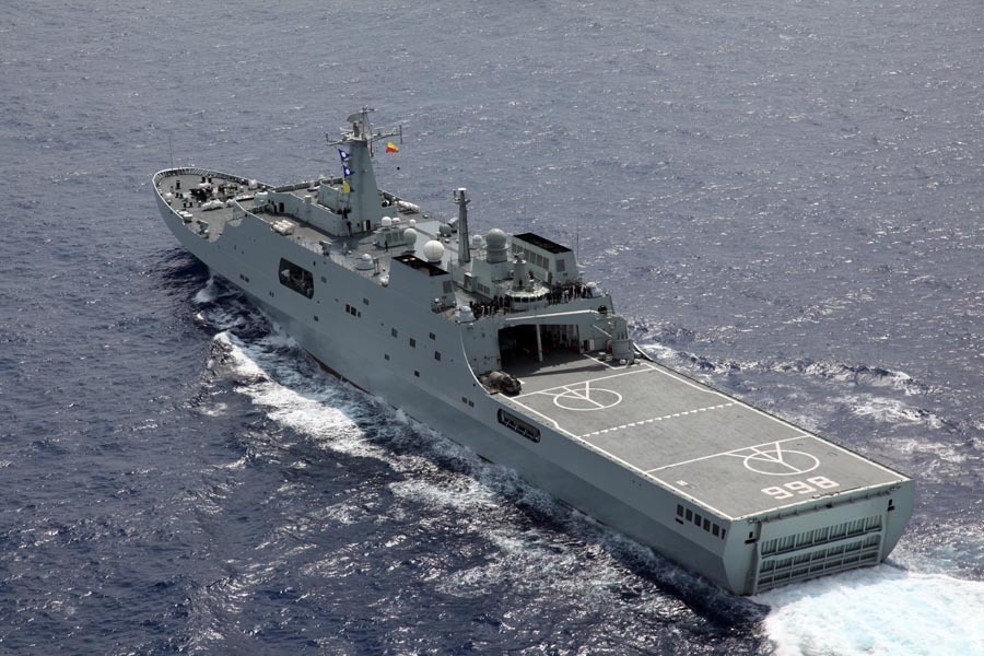 我海軍第二批增援艦只抵達任務(wù)海域 聯(lián)合搜尋馬航客機
