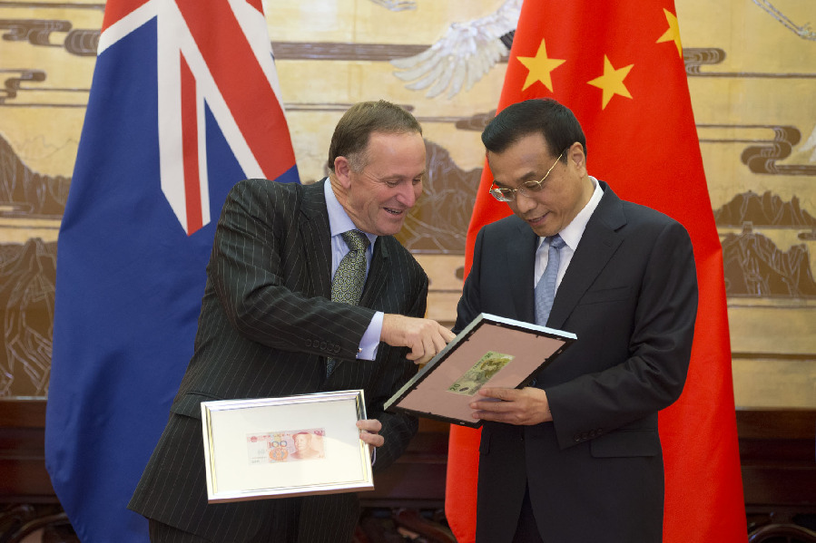 李克強(qiáng)同新西蘭總理約翰•基舉行會(huì)談