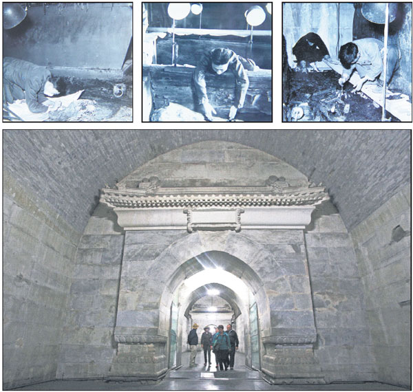 Inside the tomb of the emperor