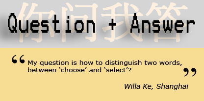 Choose / Select 英語(yǔ)里關(guān)于‘選’的單詞