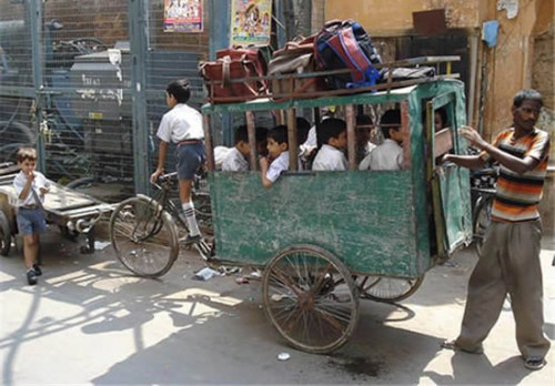 國(guó)外街頭千奇百怪的學(xué)生車(chē)