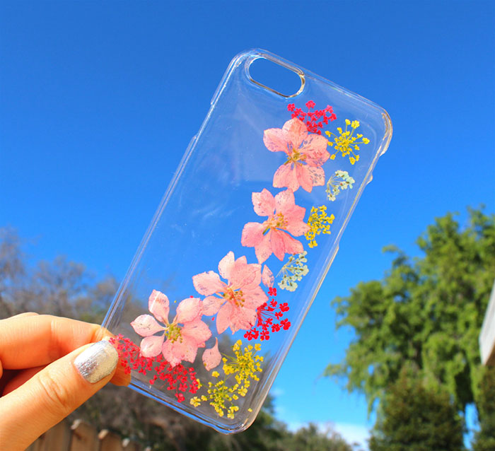 用鮮花做成的手機殼你見過嗎？（組圖）