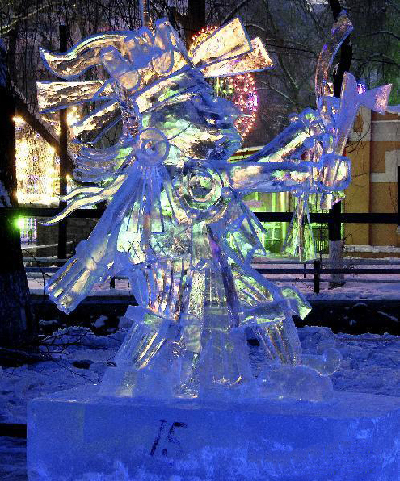 Int'l ice sculpture contest held in NE China's Harbin