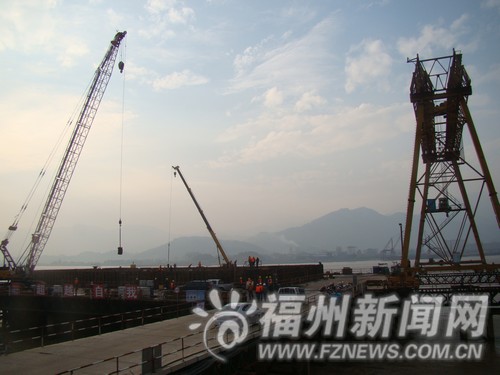 瑯岐閩江大橋主塔墩開始施工