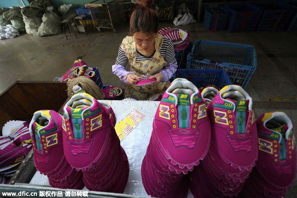 Jinjiang's prosperous shoe-manufacturing