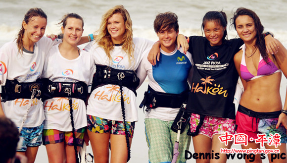Pingtan girl shines at top-notch kitesurfing event in Haikou