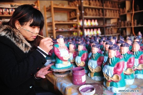 Sanchizhai clay sculptures in N China
