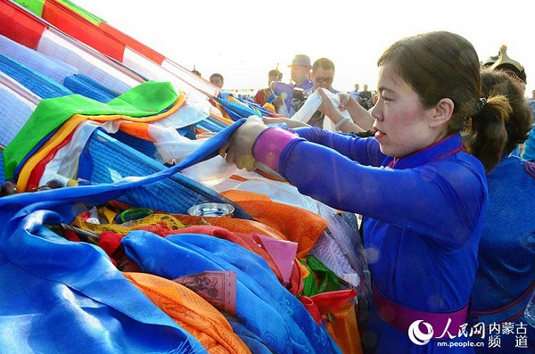 Herdsmen celebrate Aobao ritual