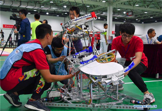 In pics: China University Robot Competition held in Shandong