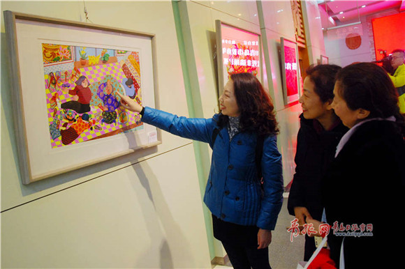 New Year painting exhibition dazzles Qingdao