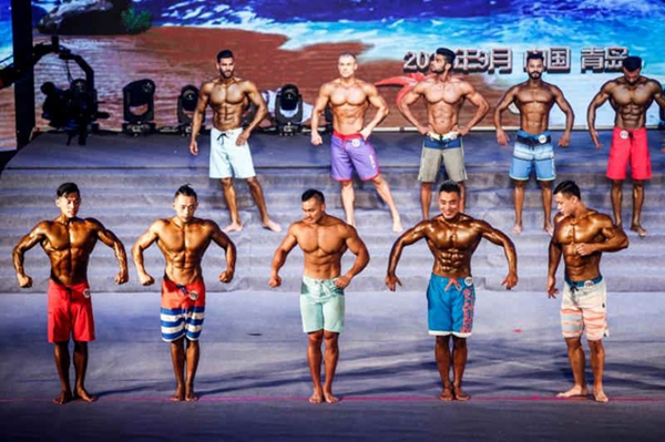 Participants 'muscle' their way to bodybuilding championships