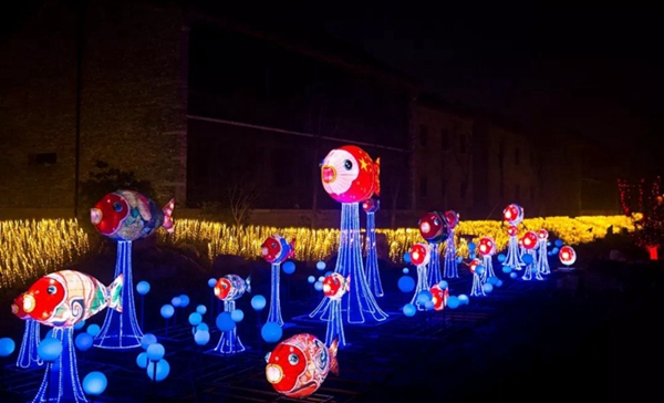 Lantern festival adorns Taierzhuang ancient town