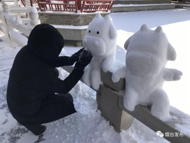 Heavy snow blankets Yantai