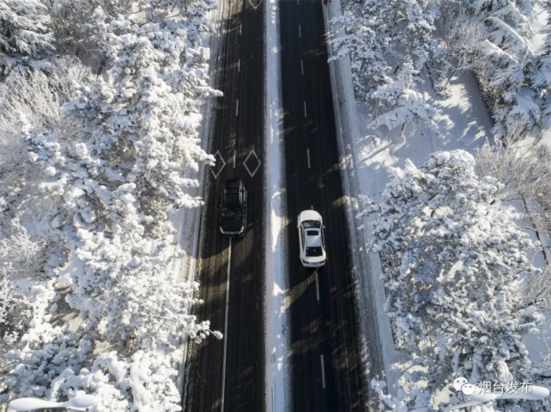 Heavy snow blankets Yantai